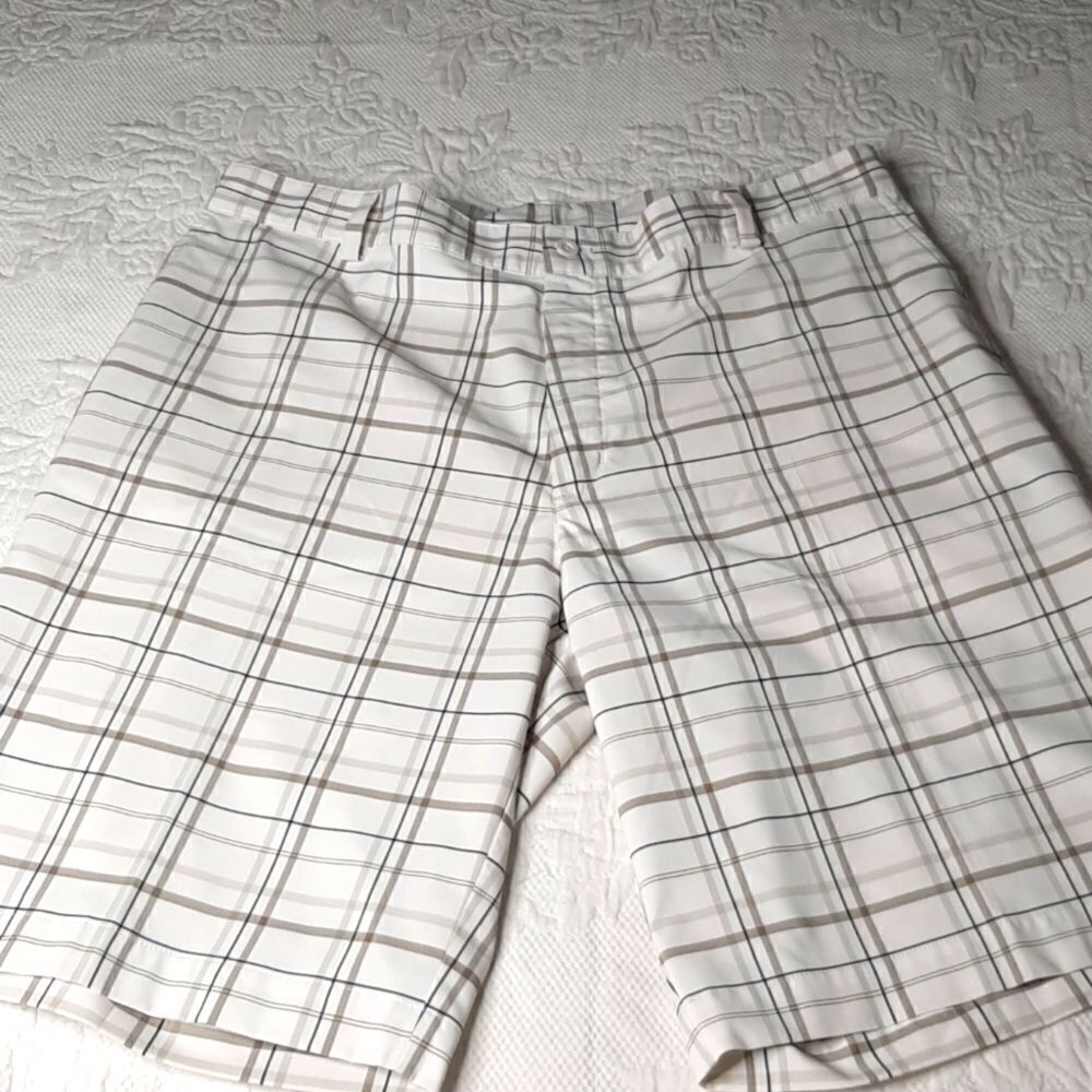 Mens zip front shorts  poly spandex blend